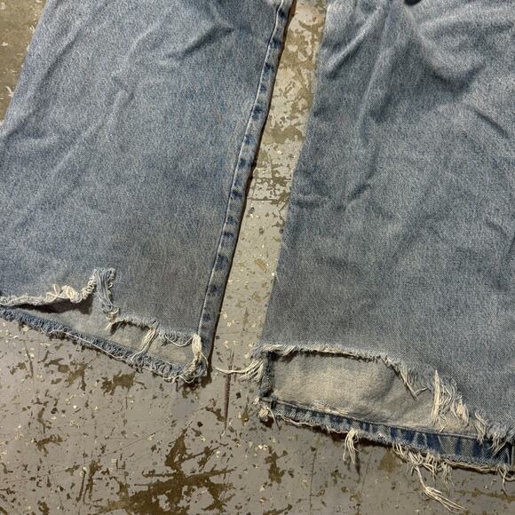 Vintage 90’s Zonz Distressed Custom Misfits Wide Leg Baggy Jeans - Picture 4 of 9